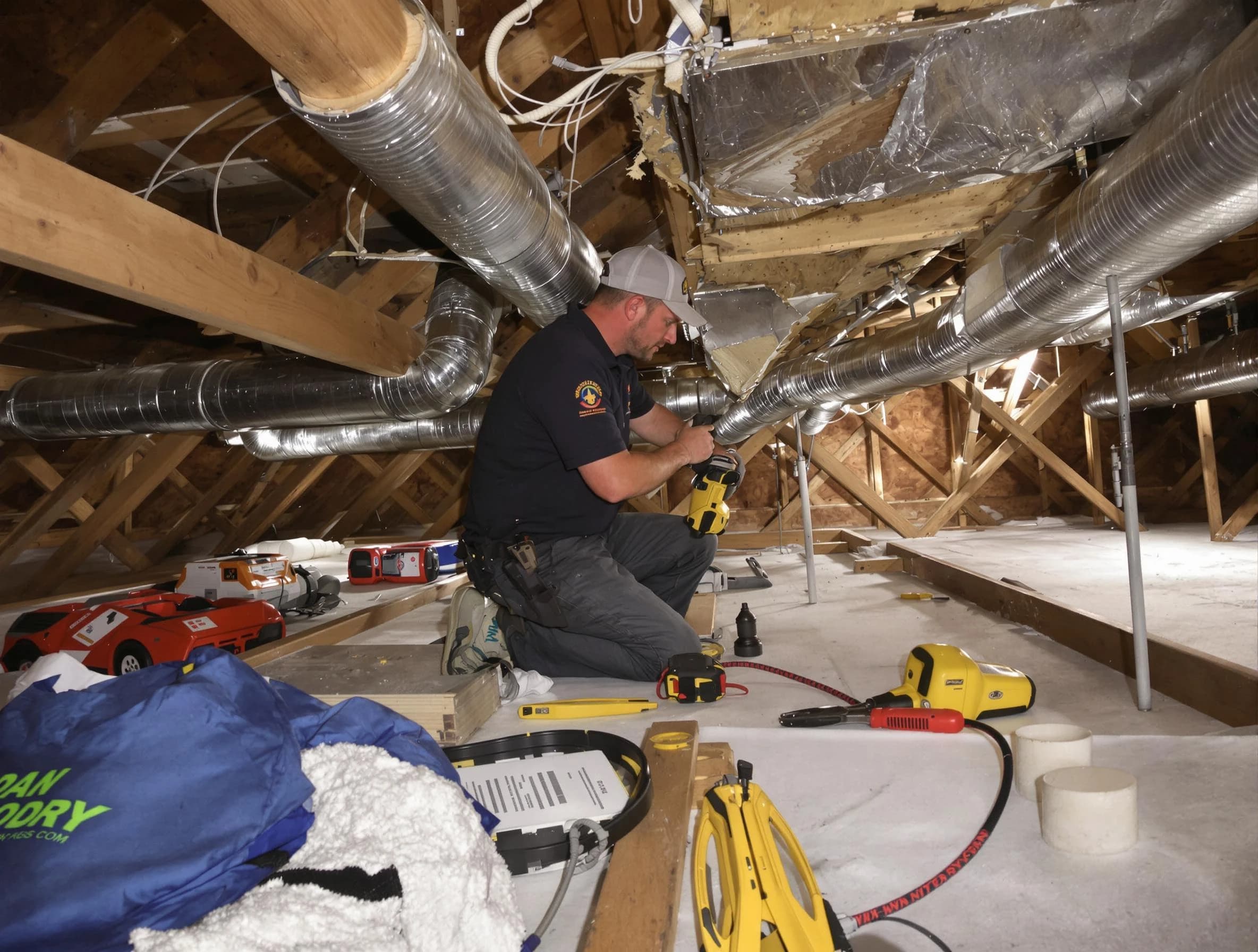 Professional air duct repair by Cumberland Air Duct Cleaning in Cumberland