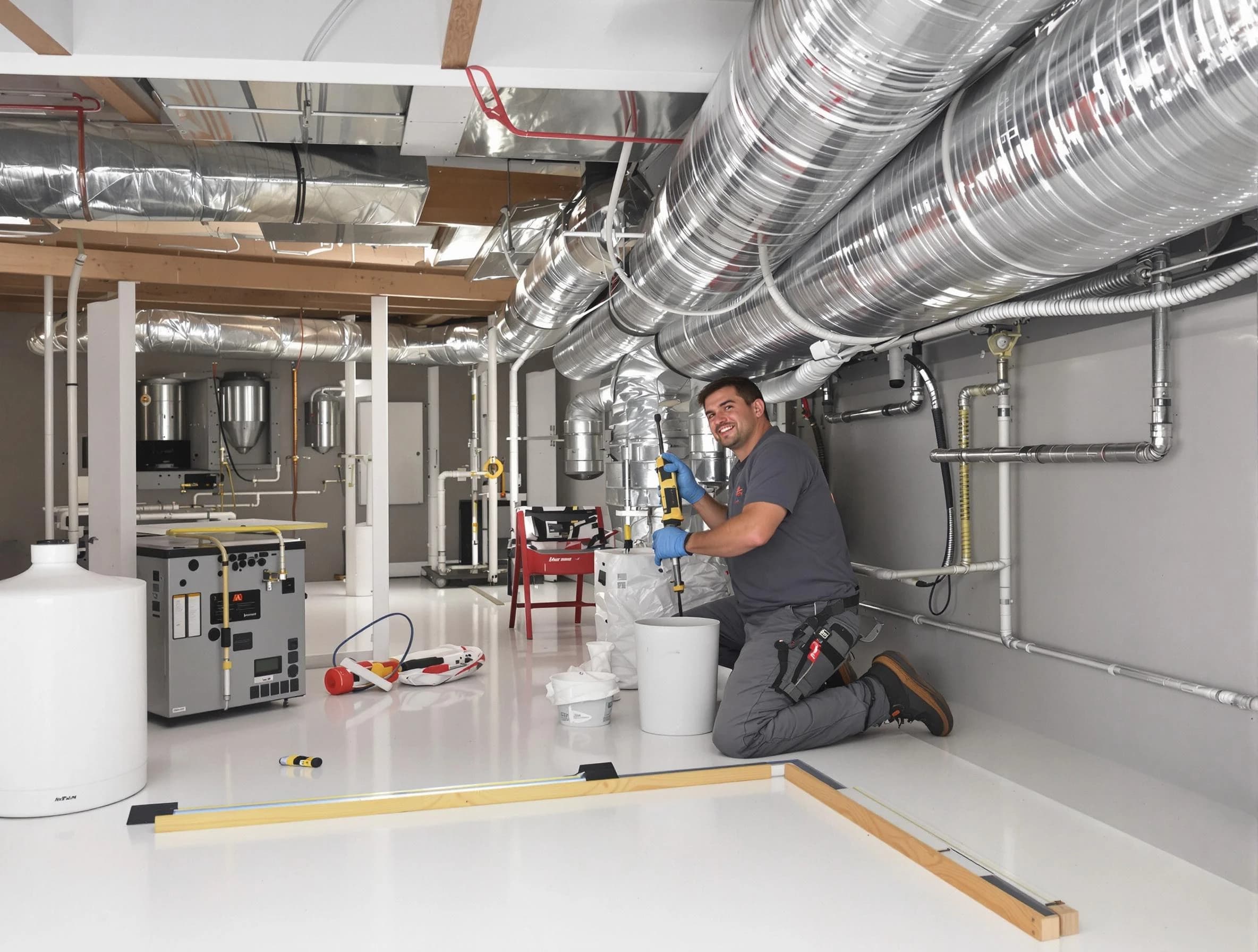 Professional duct sealing service by Cumberland Air Duct Cleaning in Cumberland