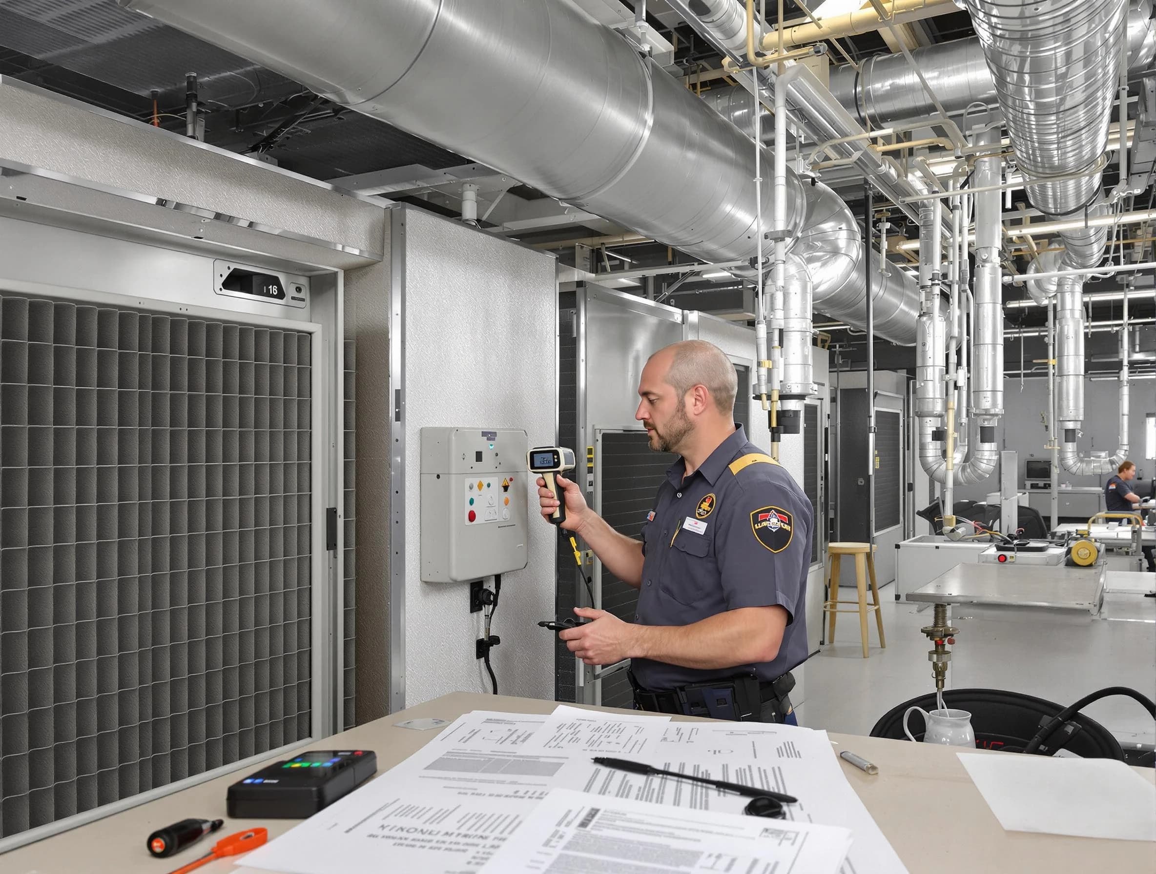 Professional filter system inspection by Cumberland Air Duct Cleaning in Cumberland